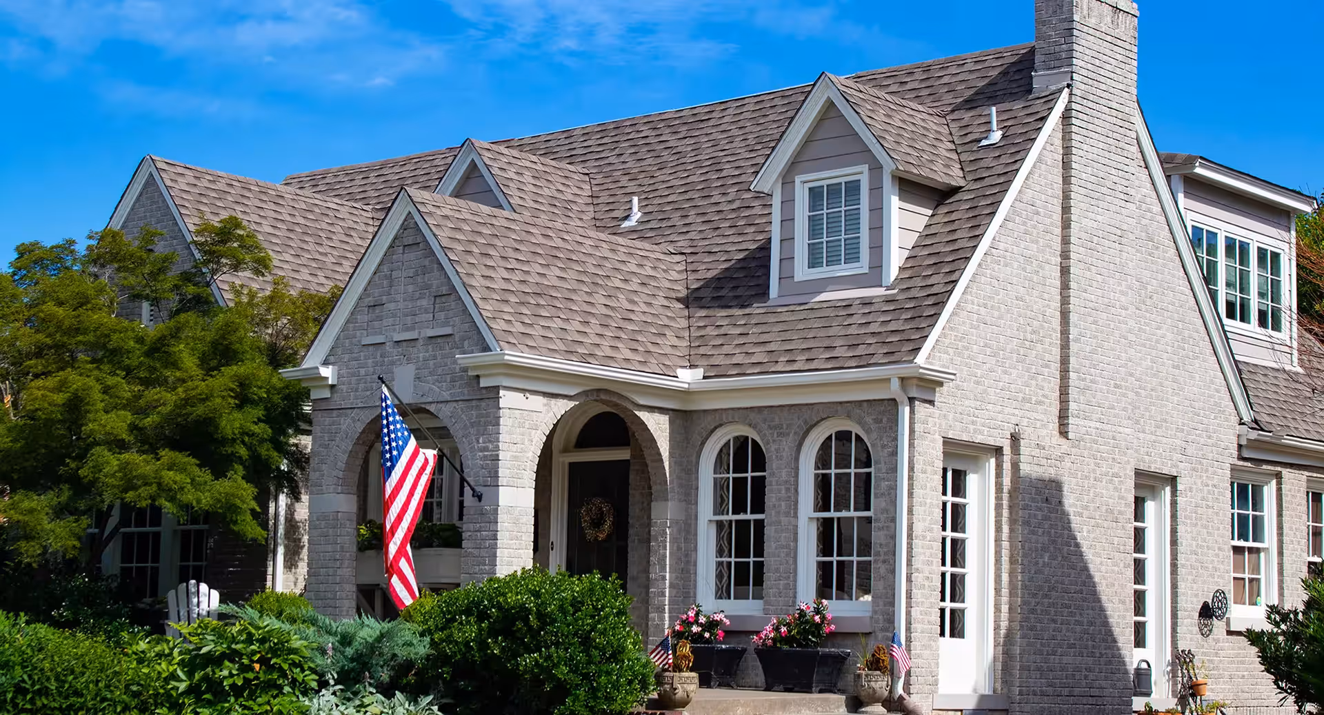 Home with American Flag